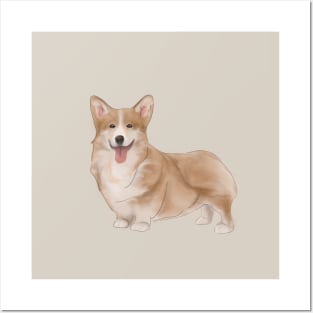 Pickle the Corgi Dog Posters and Art